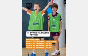 Stage Février U10G